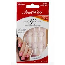 UNHAS POSTIÇAS FIRSTKISS QUADRADO KIT FK36PS14