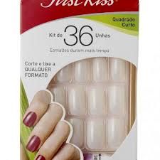 UNHAS POSTIÇAS FIRSTKISS QUADRADO KIT FK36PS13